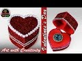 valentine day ring box | Heart box | Art with Creativity 130