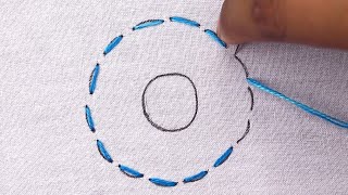 creative circle embroidery flower stitches, new hand embroidery flower design, Brazilian Embroidery