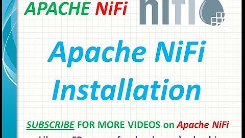 NIFI Tutorials | Apache NiFi Installation