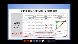 On Level - Angle Relationships in Triangles