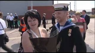 Minehunter returns from Libya action 04.07.11