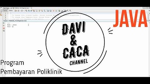 Program Pembayaran Poliklinik Menggunakanan Java | Pemrograman Java | By Davi & Caca | Soal UTS