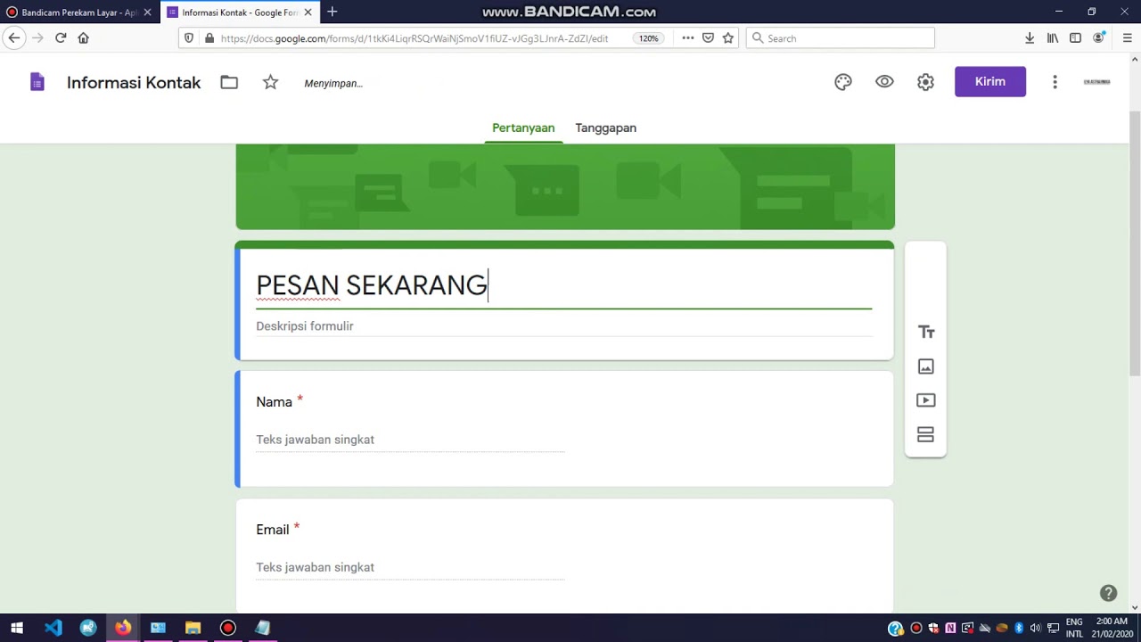 Cara Membuat Google Form