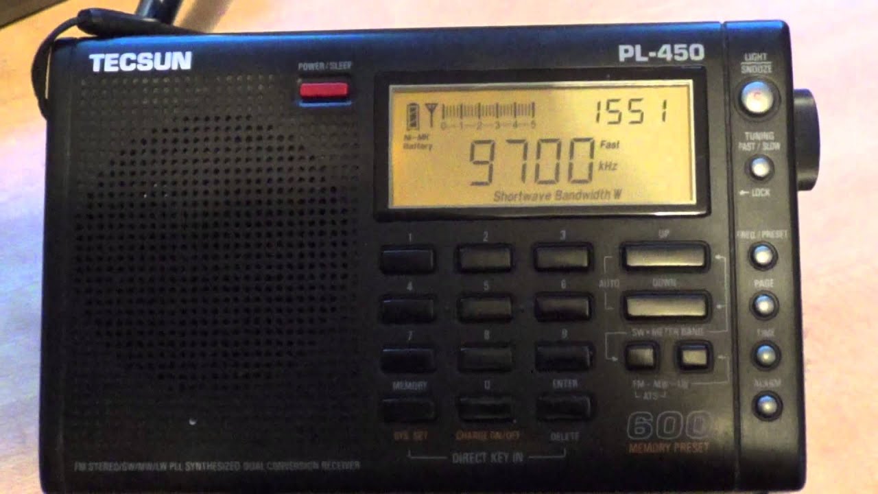 TECSUN ラジオ PL-450 Tecsun PL450 Mighty KBC - Radio Romania and Voice of Russia - YouTube