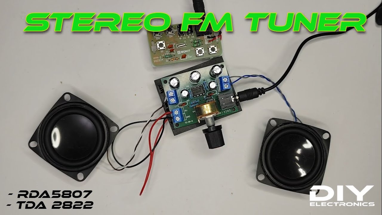 How to Use RDA5807 FM Receiver with TDA2822 Amplifier | DIY Electronics ...