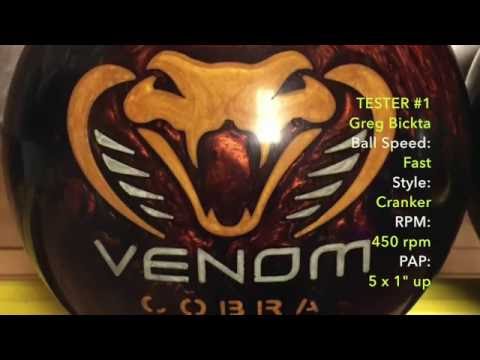 Motiv Venom Cobra Bowling Ball Review with Venom Shock by TamerBowling.com