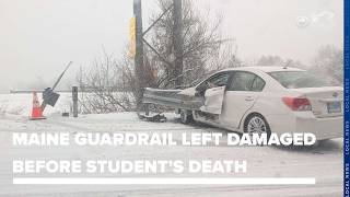 Maine guardrail left damaged for months before crash killed college student, records show