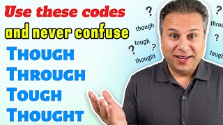 If you confuse: tough, though, through, taught, thought, thorough, use these codes and fix the issue