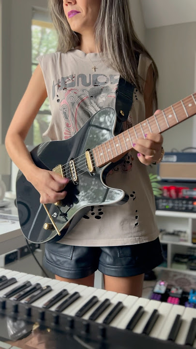 I love playing guitar so much! 🖤🎸 #IbanezLB1