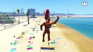 GTA V : SPIDEY-KID VS IRON-KID VS BABY VS GIRLFRIE 🥺 | #shorts