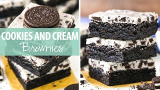 Cookies and Cream Brownies