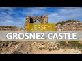 Grosnez castle  jersey  channel islands  2022  4k drone