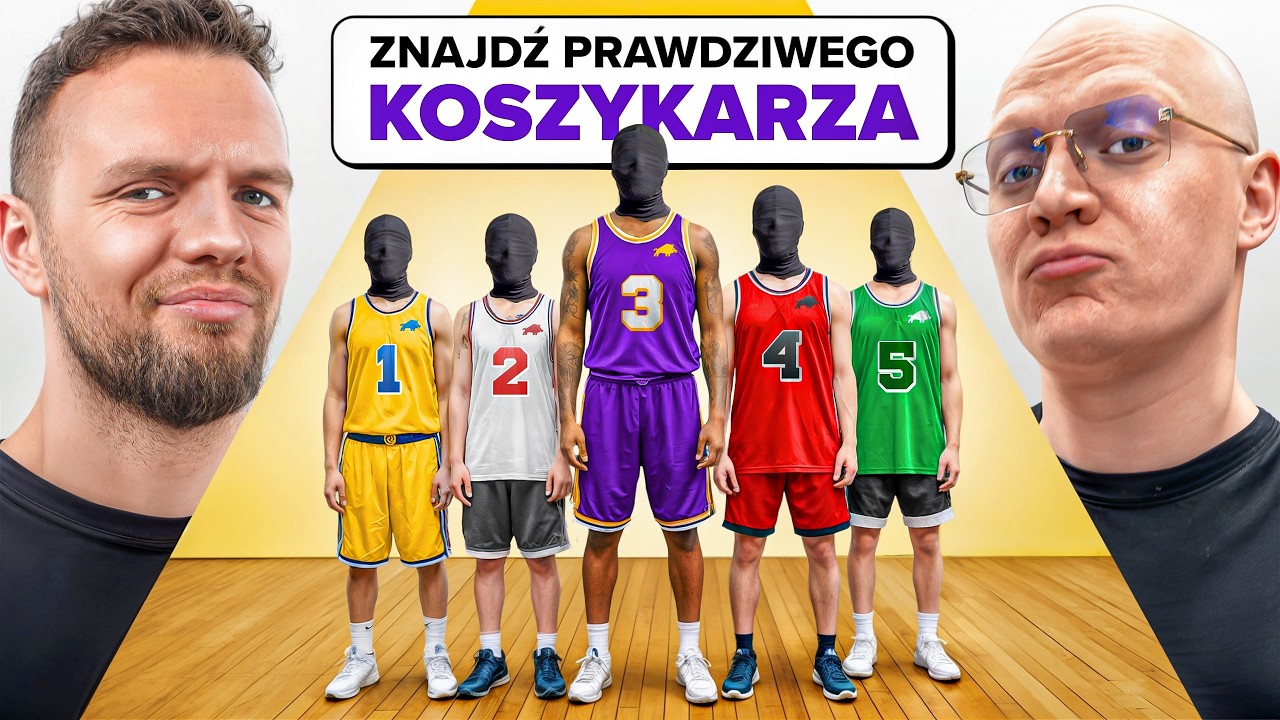 ZNAJDŹ PRAWDZIWEGO KOSZYKARZA! *ft. DZINOLD, MARIO, TOMANEK*