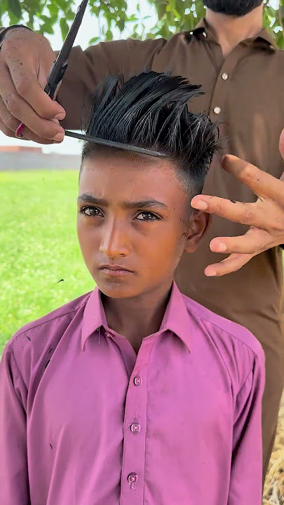 Barber Gives Boy Hero-Style Haircut | Watch His Excited Reaction!