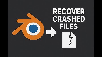 How To Recover Crashed Files In Blender