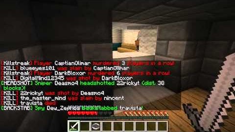 Minecraft: Evo-ctf 14 kill streak!