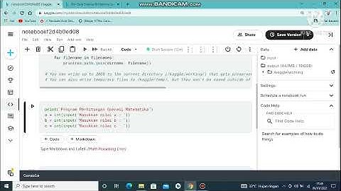 Membuat Program Sederhana di Kaggle