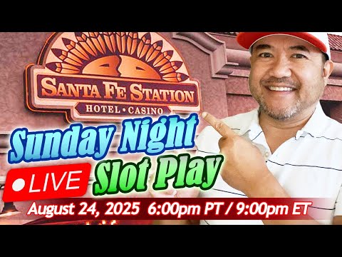 🛑 Sunday Night LIVE Slot Play from Santa Fe Station casino in Vegas! #shinobislots #liveslots