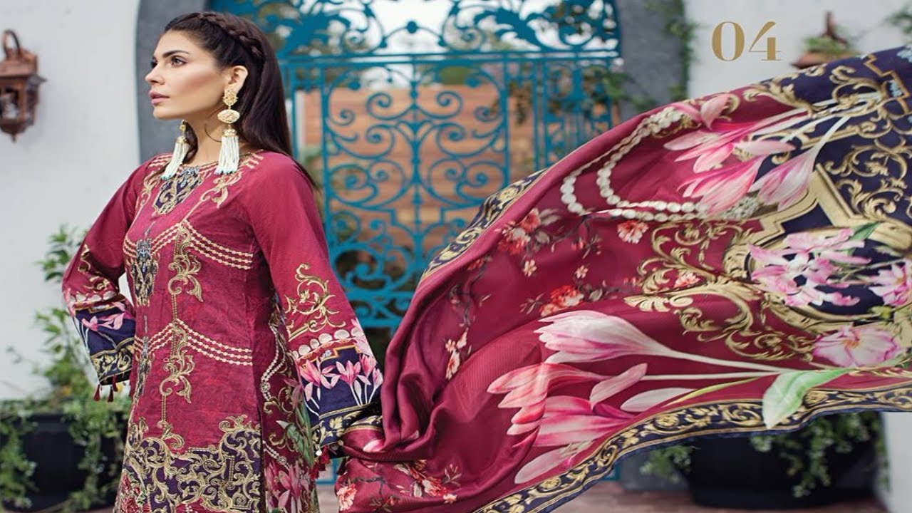 Latest Jazmin Trésor De Fleurs  Spring Summer Luxury Embroidered Lawn Collection 2018