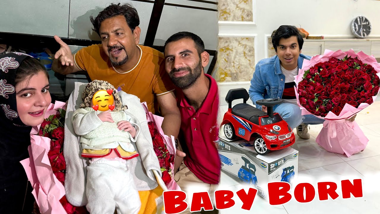 Javaid Cute Baby Born 🥰 Bht Sara Gifts Diya 🎁