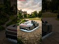 Matte Silver Porsche Flying Over London Estate 😱 #shorts #youtubeshorts #viral #luxurycars