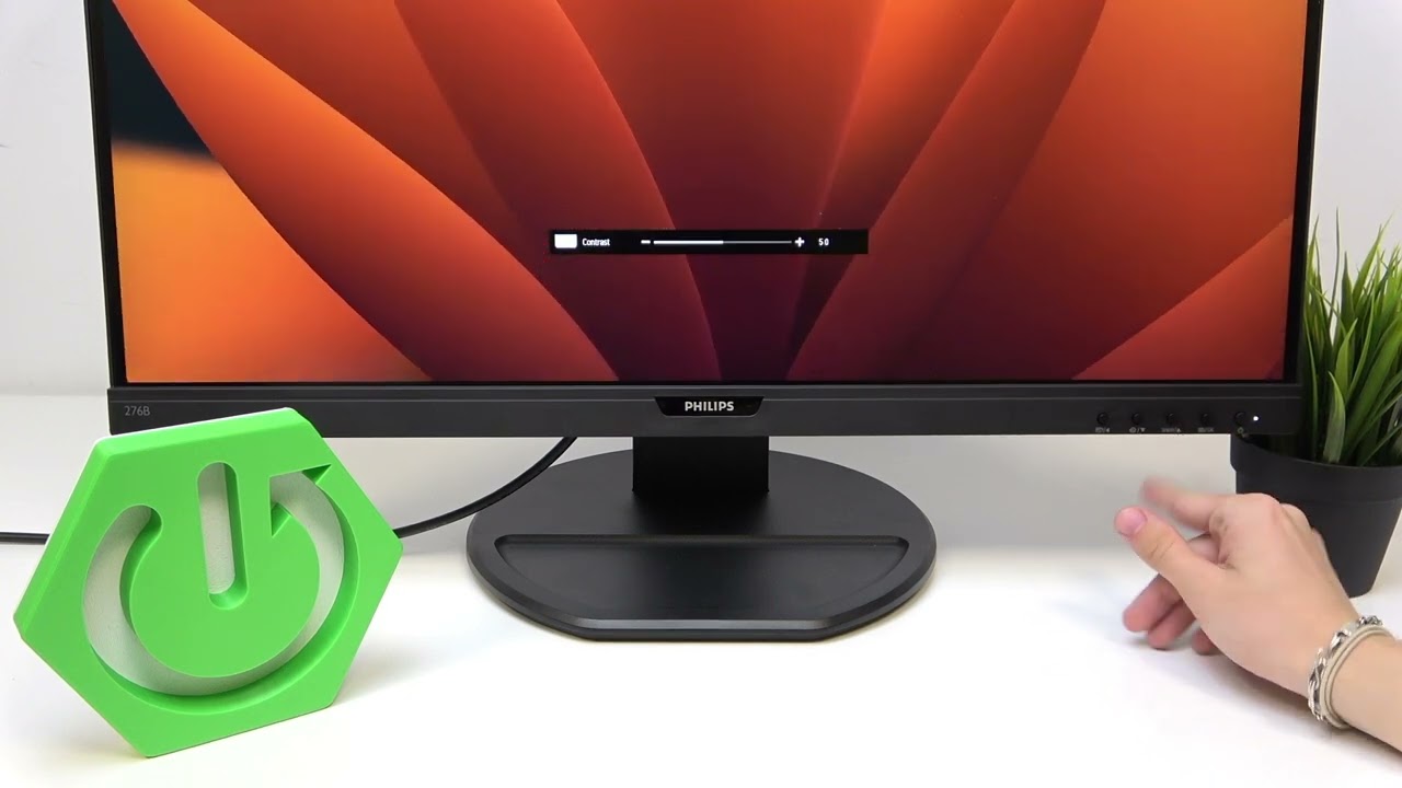 PHILIPS 276B9 – How to Change Contrast