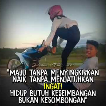 Cewe cantik wheelie honda beat