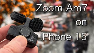 Zoom Am7 on iPhone 15 Pro - Sound Test