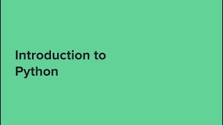 Intro to Python 1