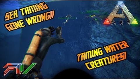 Ark: Survival Evolved | Deep blue taming gone wrong | Alpha Megalodon tame and manta taming #11