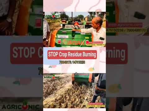Stop crop residue burning Use Baler