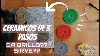 CERAMICOS para PULIR GRANITO  en  3 PASOS funcionan??【PRUEBA DE CALIDAD】✅