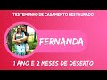 Testemunho de Casamento Restaurado - Fernanda