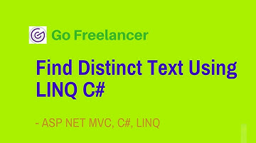 Find Distinct Text Using LINQ C#