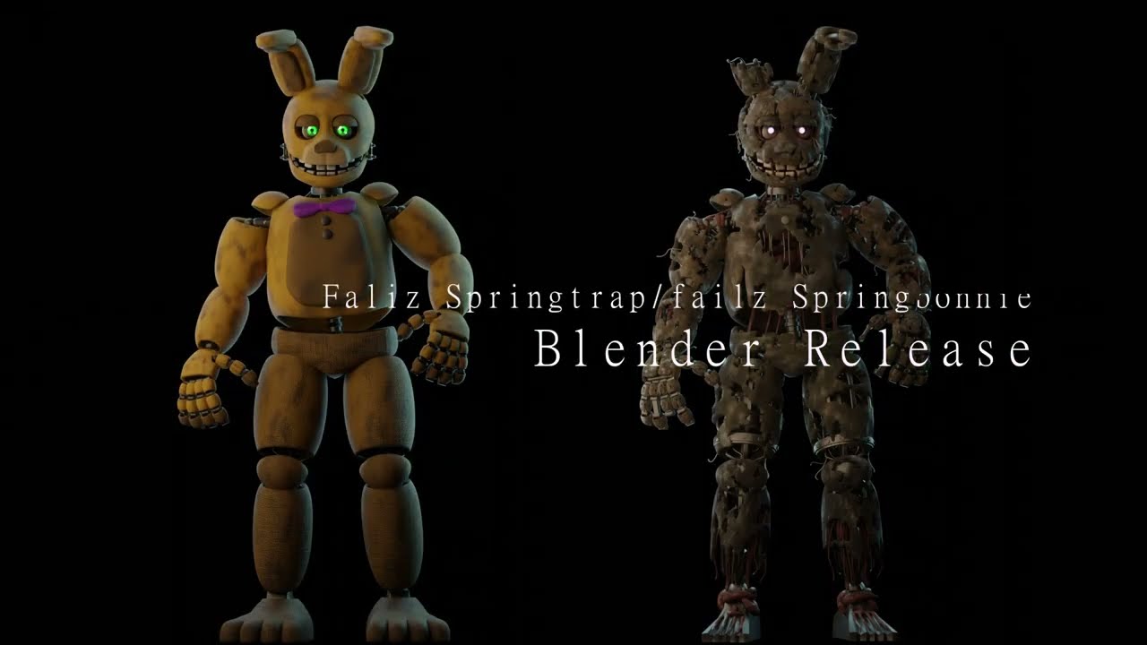 FNAF 1 OFFICIAL MODELS SHOWCASE @UFMPchannel (DOWNLOAD ON THE DESCRIPTION  BLENDER/SFM/C4D) 