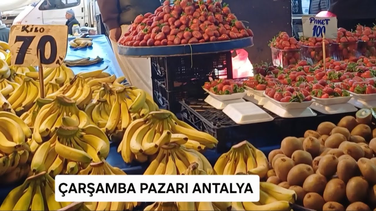 ANTALYADA🍒 PAZAR 🍒FİYATLARI ❗️İKİ PAZAR VİDO BİRARADA ❗️KARŞILAŞTIRDIM ❗️