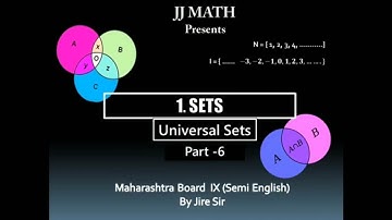 Chapter 1 Sets - Universal Set (IX) Part 6