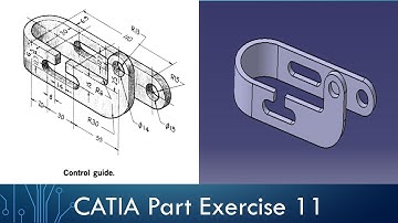 CATIA Part Design Exercise 11 - Control Guide