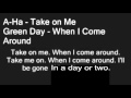 4 Chord Song Lyrics