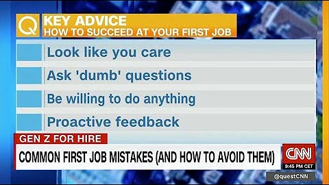 Common first job mistakes (and how to avoid them)