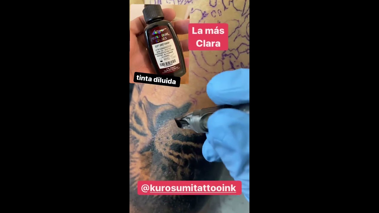 Tinta Tattoo: Kuro Sumi para lineas y Zuper Black para relleno. 