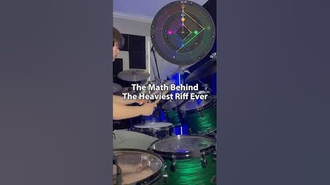The Math Behind The HEAVIEST Riff Ever #viral #drums #guitarriff #metaldrummer #meshuggah #progmetal