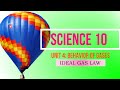 SCEINCE 10: Ideal Gas Law