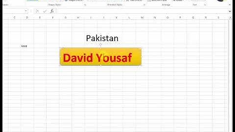 How To Insert Text Box in MS Excel 2013 Tutorial p116 Urdu Hindi