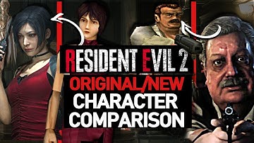 Resident Evil 2 Remake/Original Characters Comparison