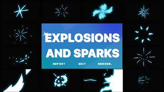 Free Animated Cartoon Shapes - Explosions & Sparks (Ae, Pr, FCPX)