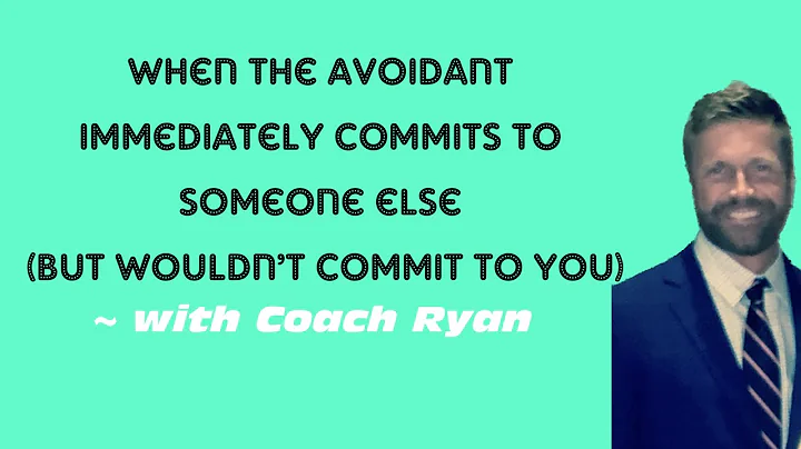 When the avoidant IMMEDIATELY commits to someone else (but wouldn’t commit to you)