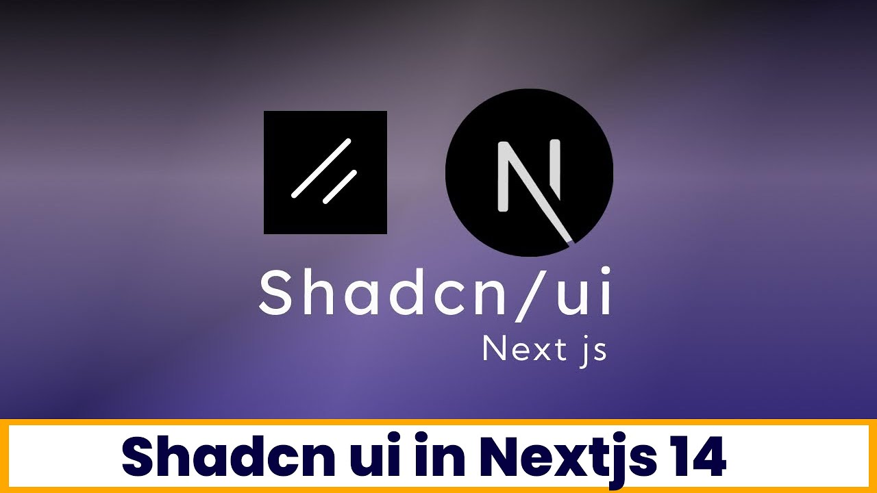 How to use shadcn ui in Nextjs 14 - YouTube