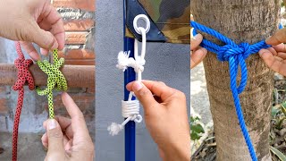 Great Skills/7 Tips Of Useful Rope Hacks And Knots. #Knots #Shorts