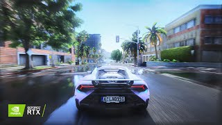 GTA 5 Enhanced Ray Tracing With Realistic NextGen Graphics-2023 Lamborghini Huracan Tecnica Gameplay